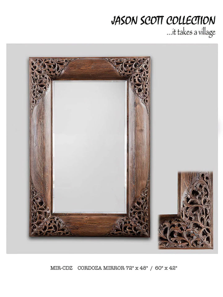 Jason Scott Cordoza Partially Carved Mirror
