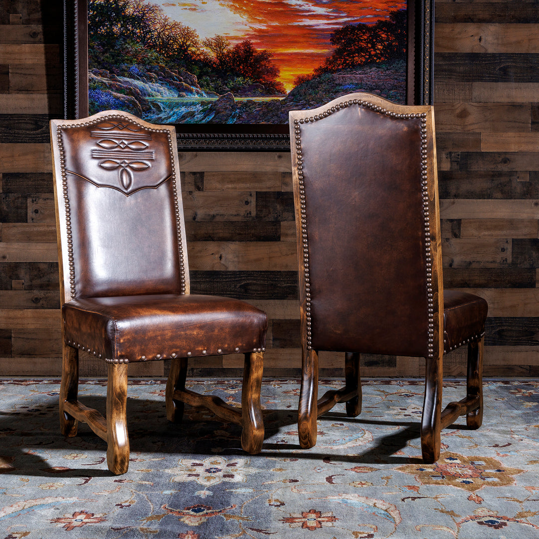 Stetson Western Leather Dining Chair