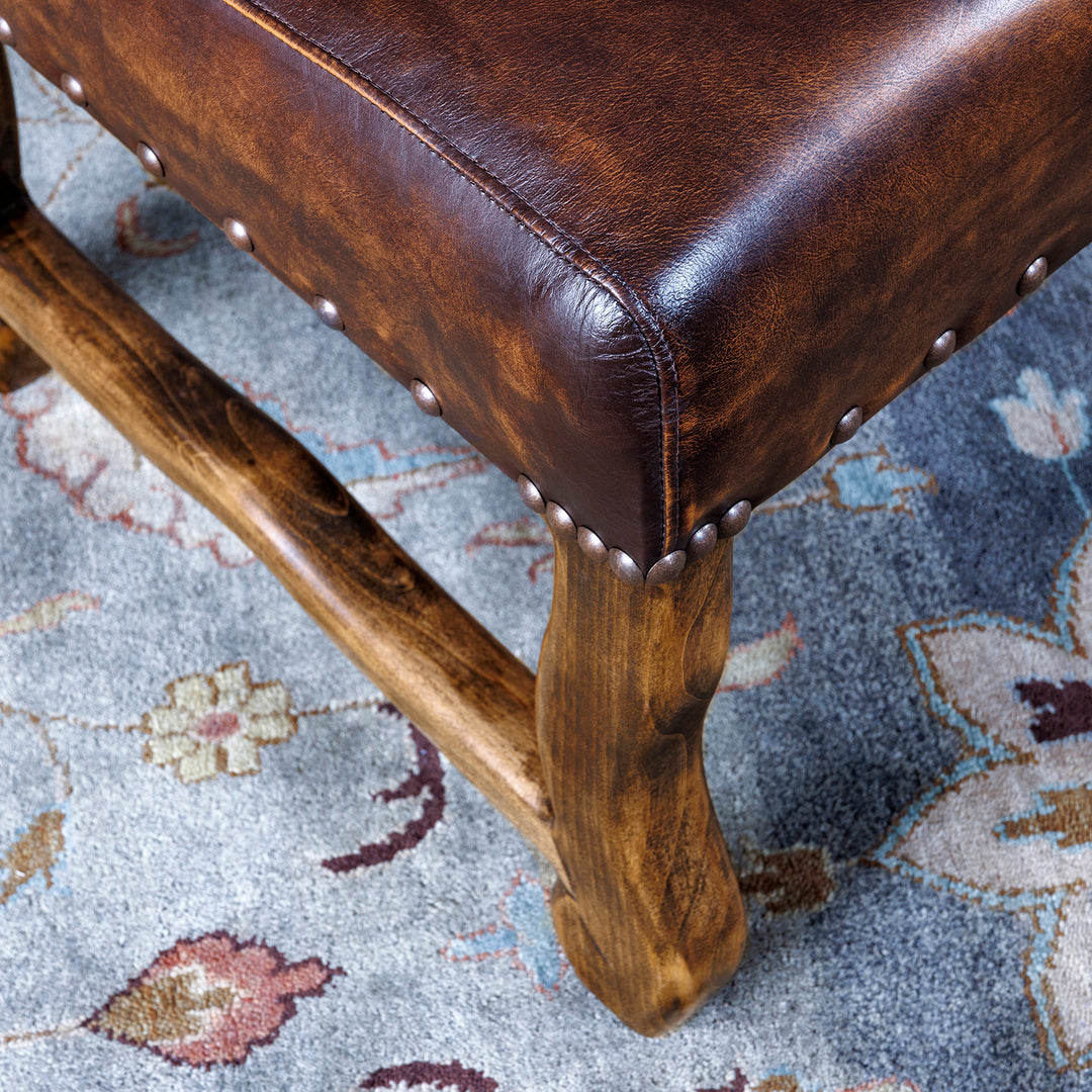 western boot stitch dining chair