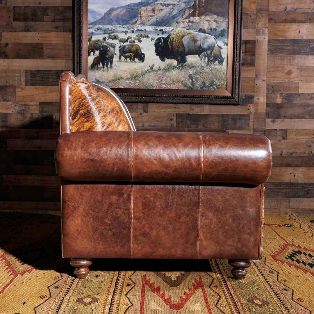 Royal Western Oversized Chair and Ottoman