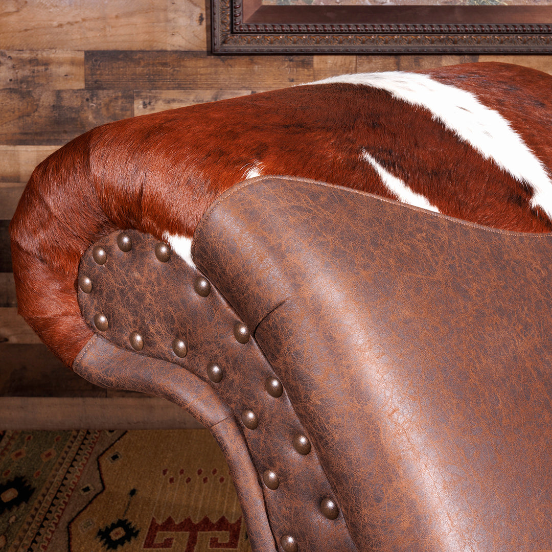 Cowboy Cowhide Chaise