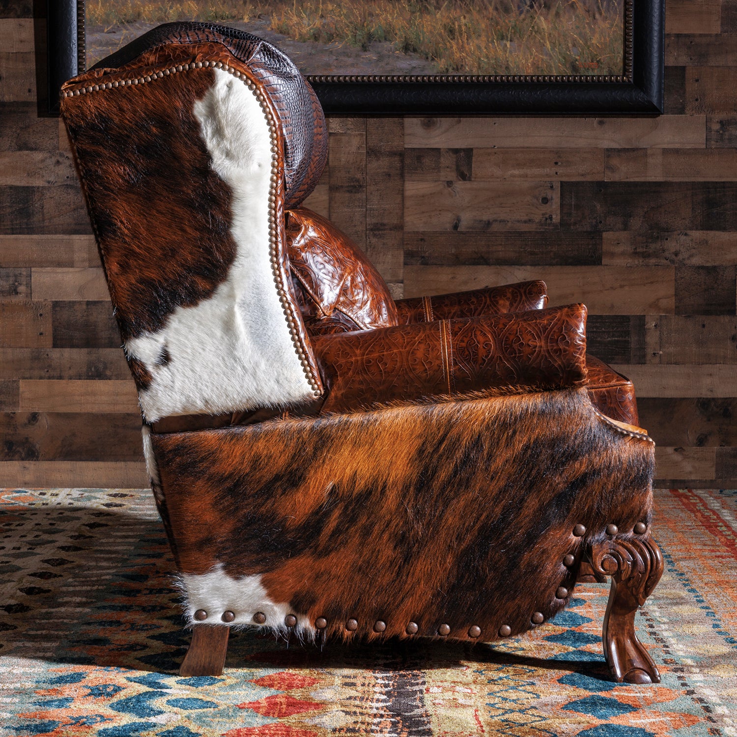 Santa Fe Venetian Western Leather Recliner – Hat Creek Interiors