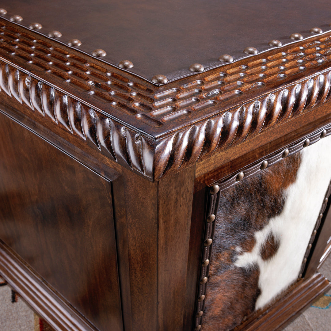 Executive Western Cowhide Desk