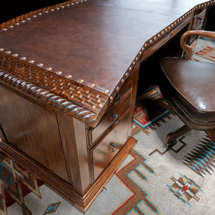 Executive Western Cowhide Desk