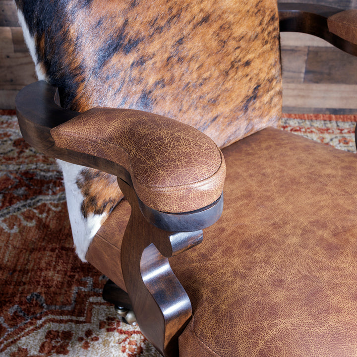 Bovina Western Cowhide Office Chair