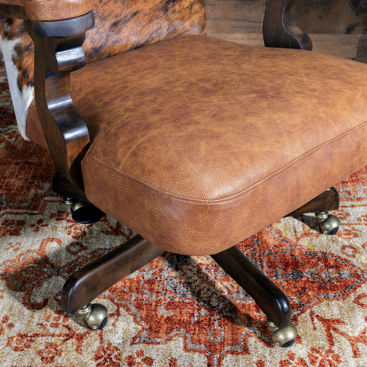 Bovina Western Cowhide Office Chair