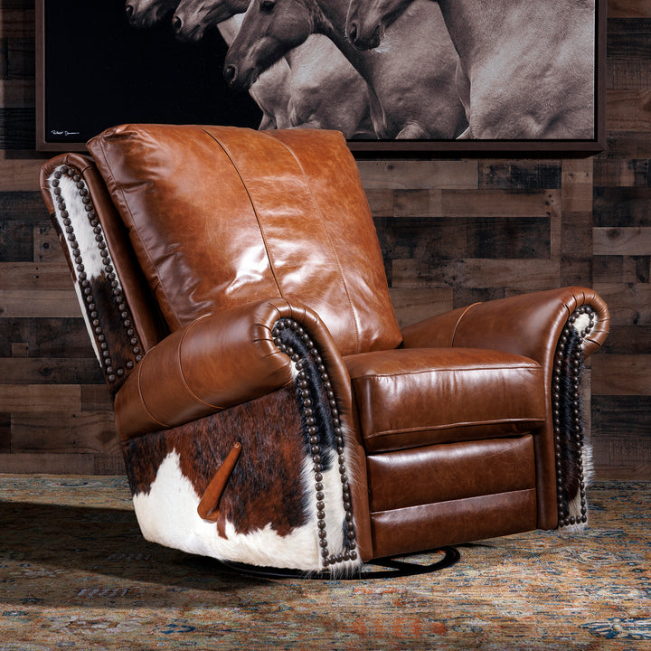 San Angelo Western Swivel Recliner