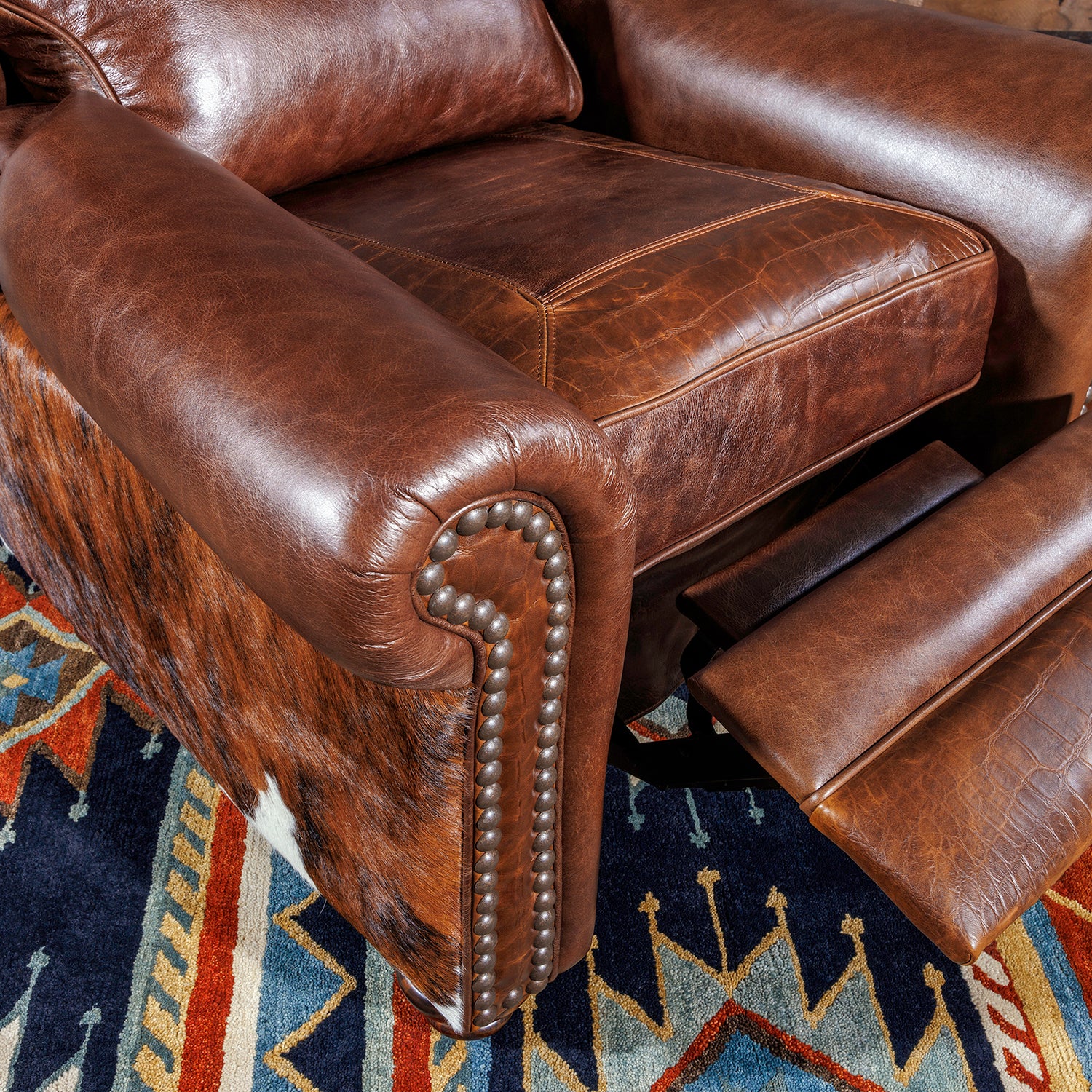 Maverick Oversized Wingback Western Recliner – Hat Creek Interiors