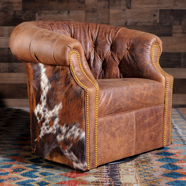 Cowhide Leather Thinking Chair