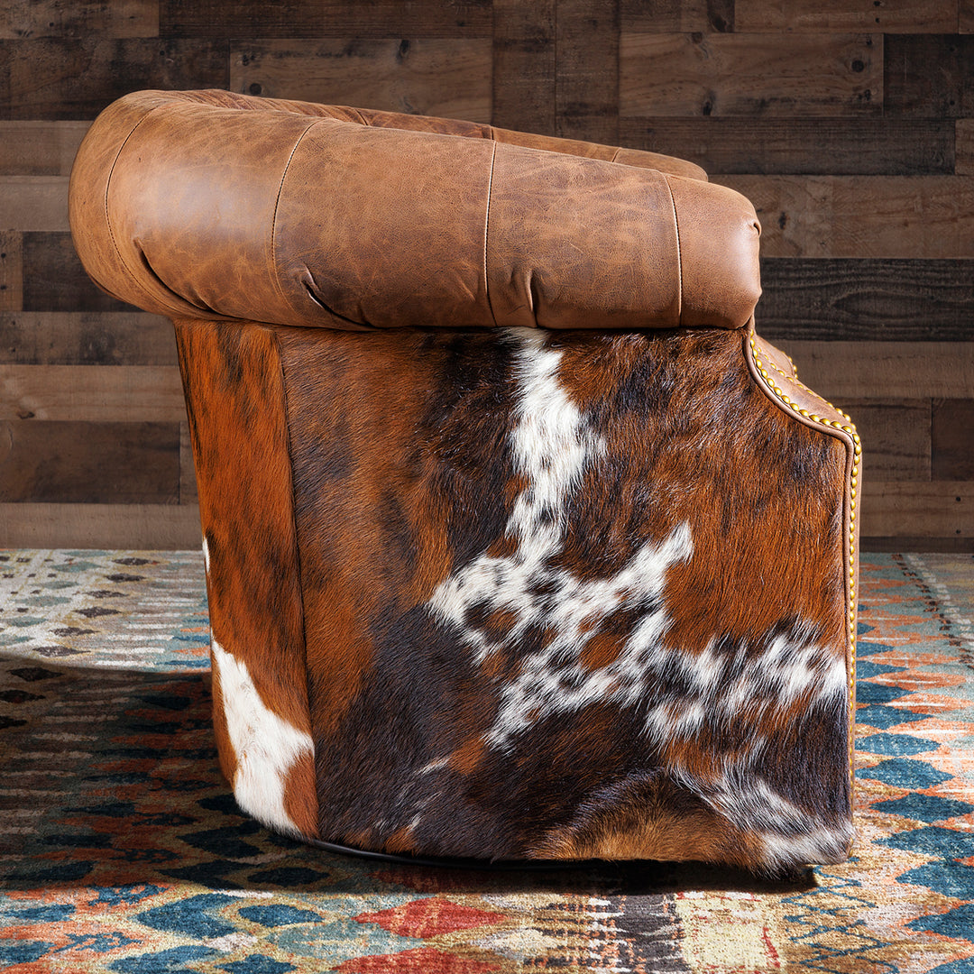 Cowhide Leather Thinking Chair