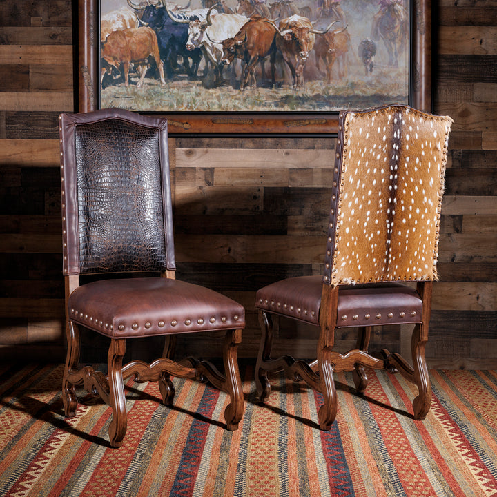 high-end axis hide dining chairs