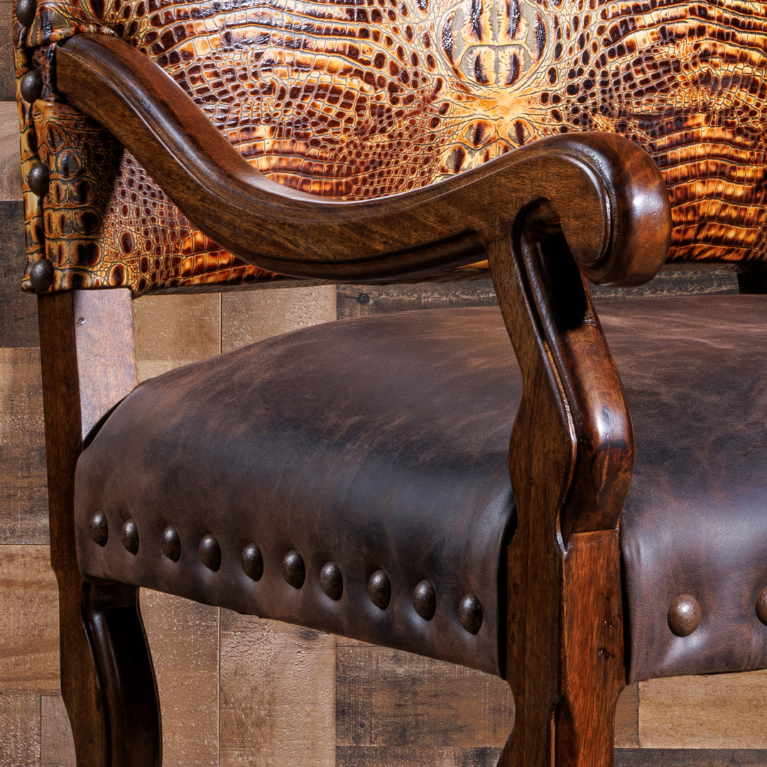 Savannah Croc Arm Chair