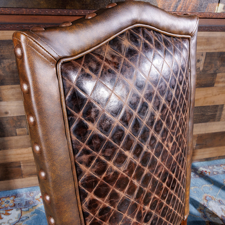 Llano Western Cowhide Dining Chair