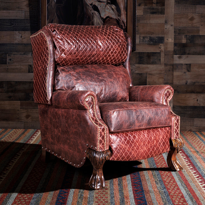 Sierra Cidar Western Leather Recliner