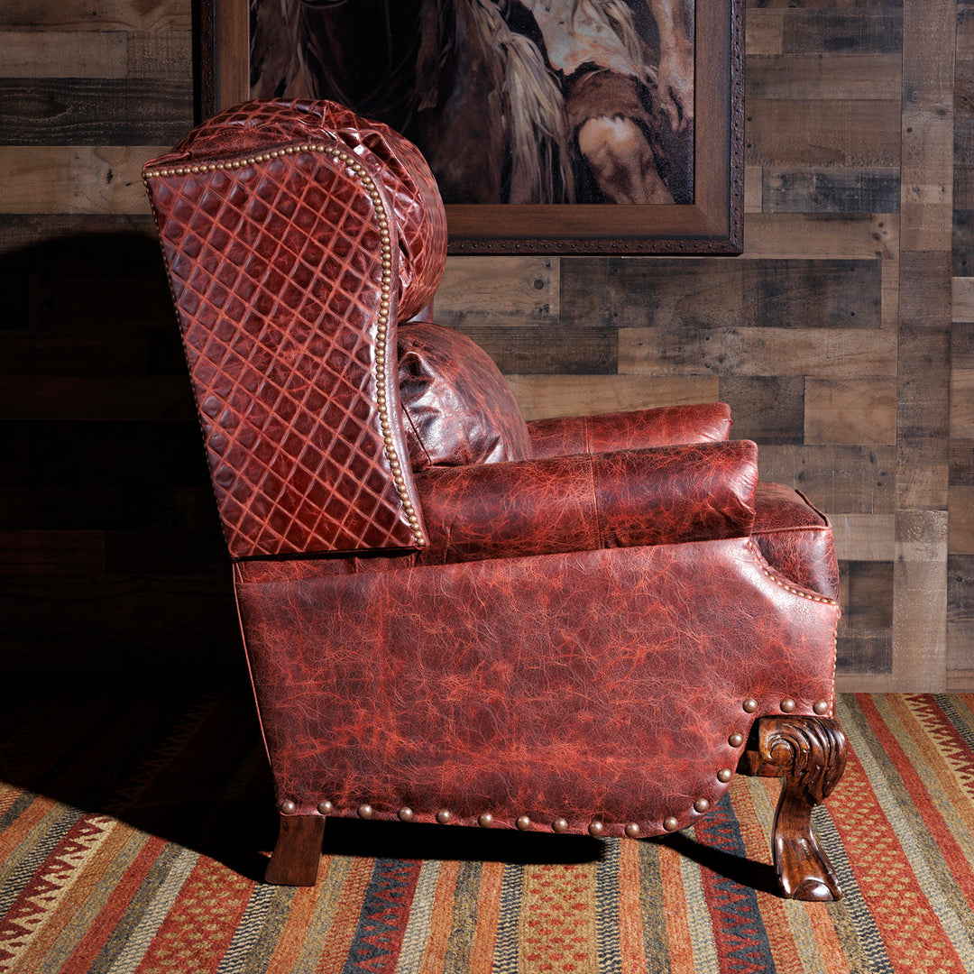 Sierra Cidar Western Leather Recliner