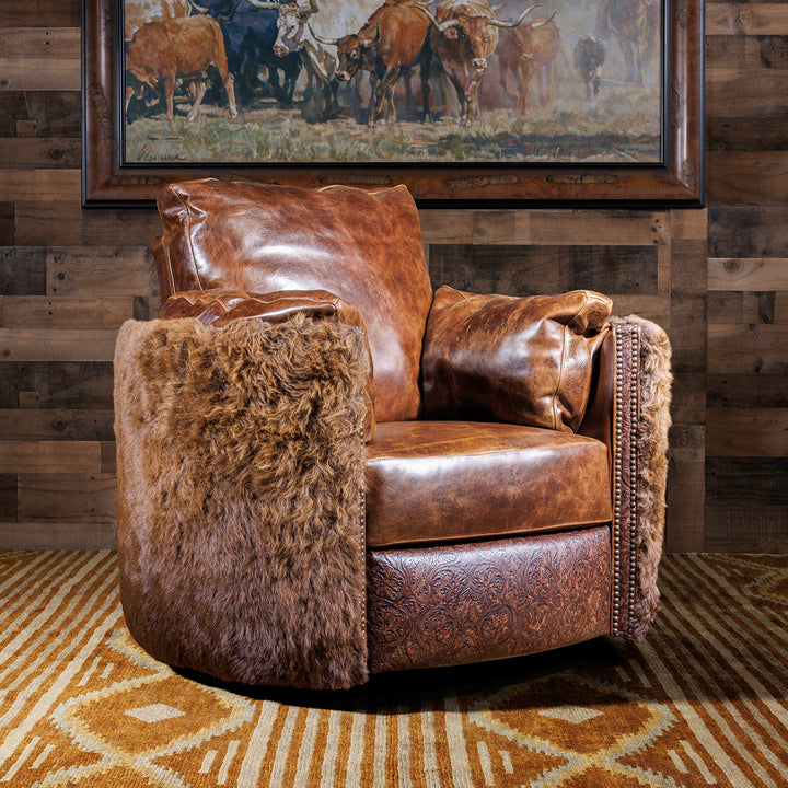 Dark Rum Buffalo Snug Recliner