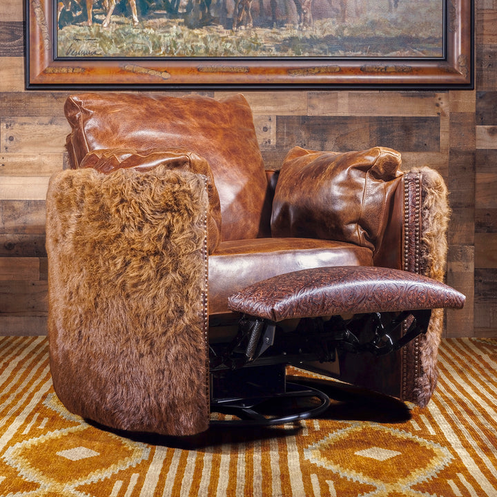 Dark Rum Buffalo Snug Recliner