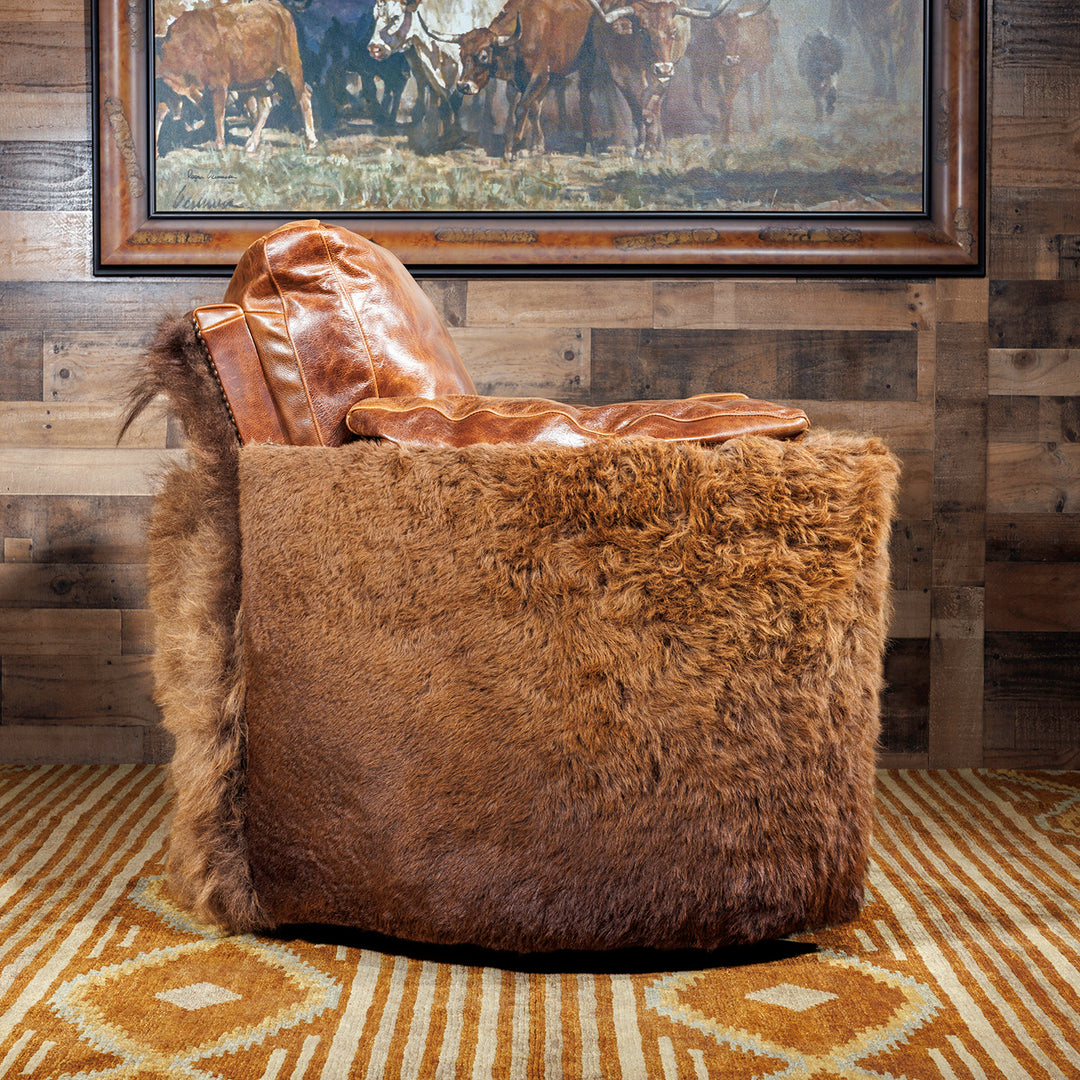 Dark Rum Buffalo Snug Recliner