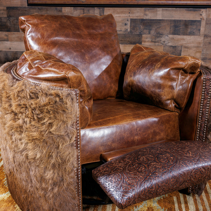 Dark Rum Buffalo Snug Recliner