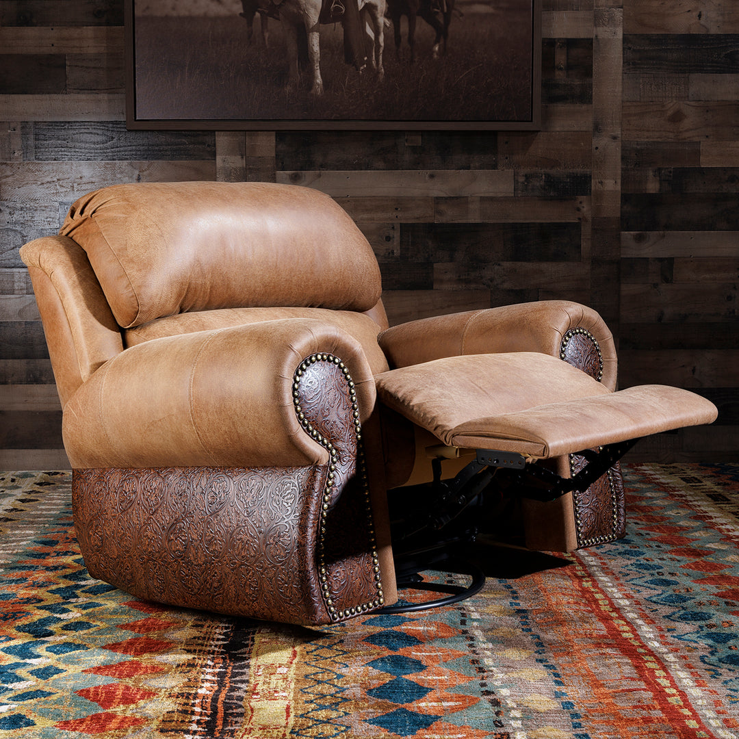 Coralino Rawhide Leather Recliner