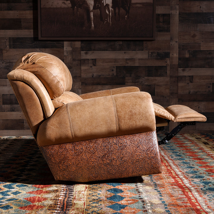 Coralino Rawhide Leather Recliner