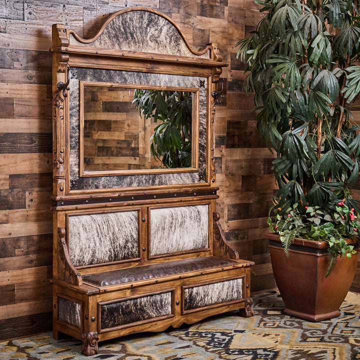 Jalisco Brindle Cowhide Hall Tree