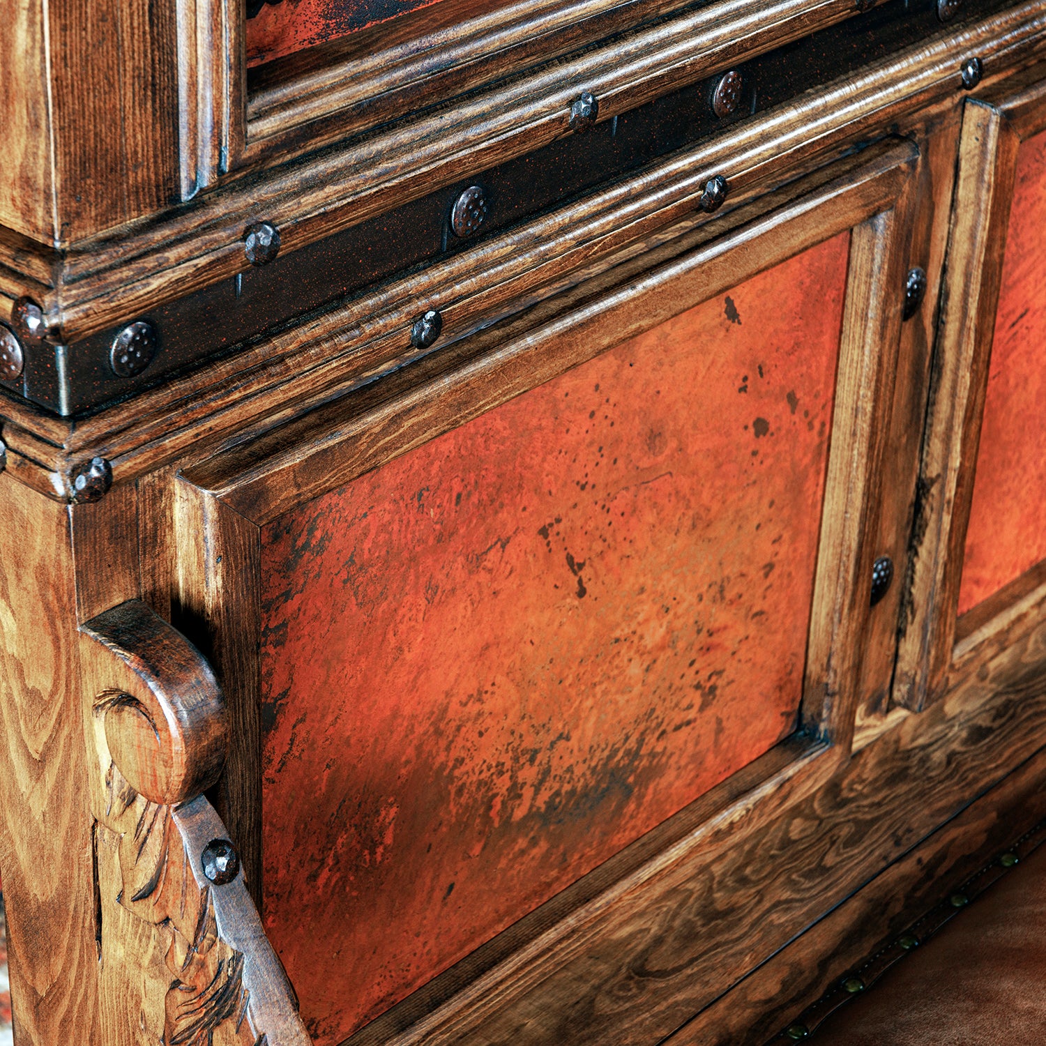 Jalisco Rustic Copper Hall Tree | Hammered Copper Hall Trees – Hat