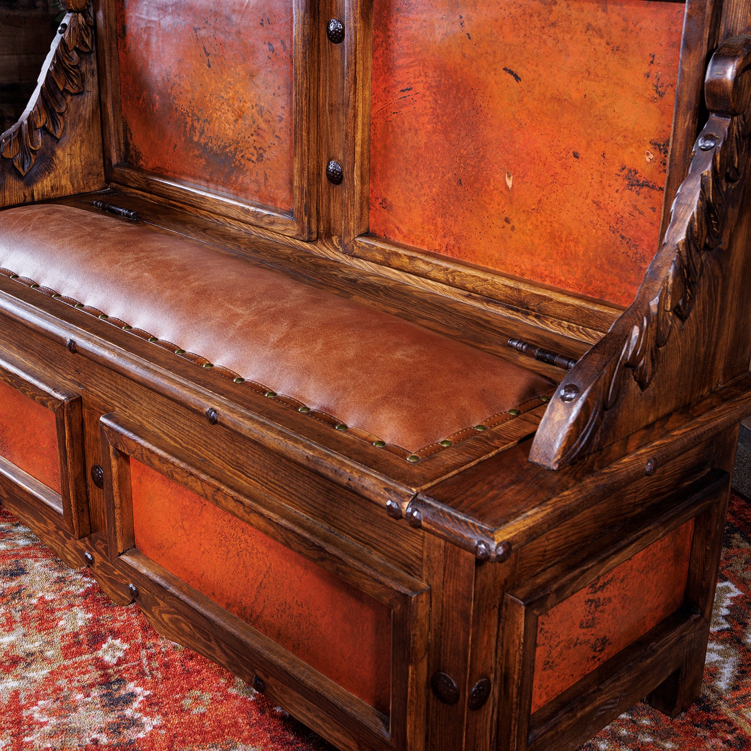 Jalisco Rustic Copper Hall Tree | Hammered Copper Hall Trees – Hat