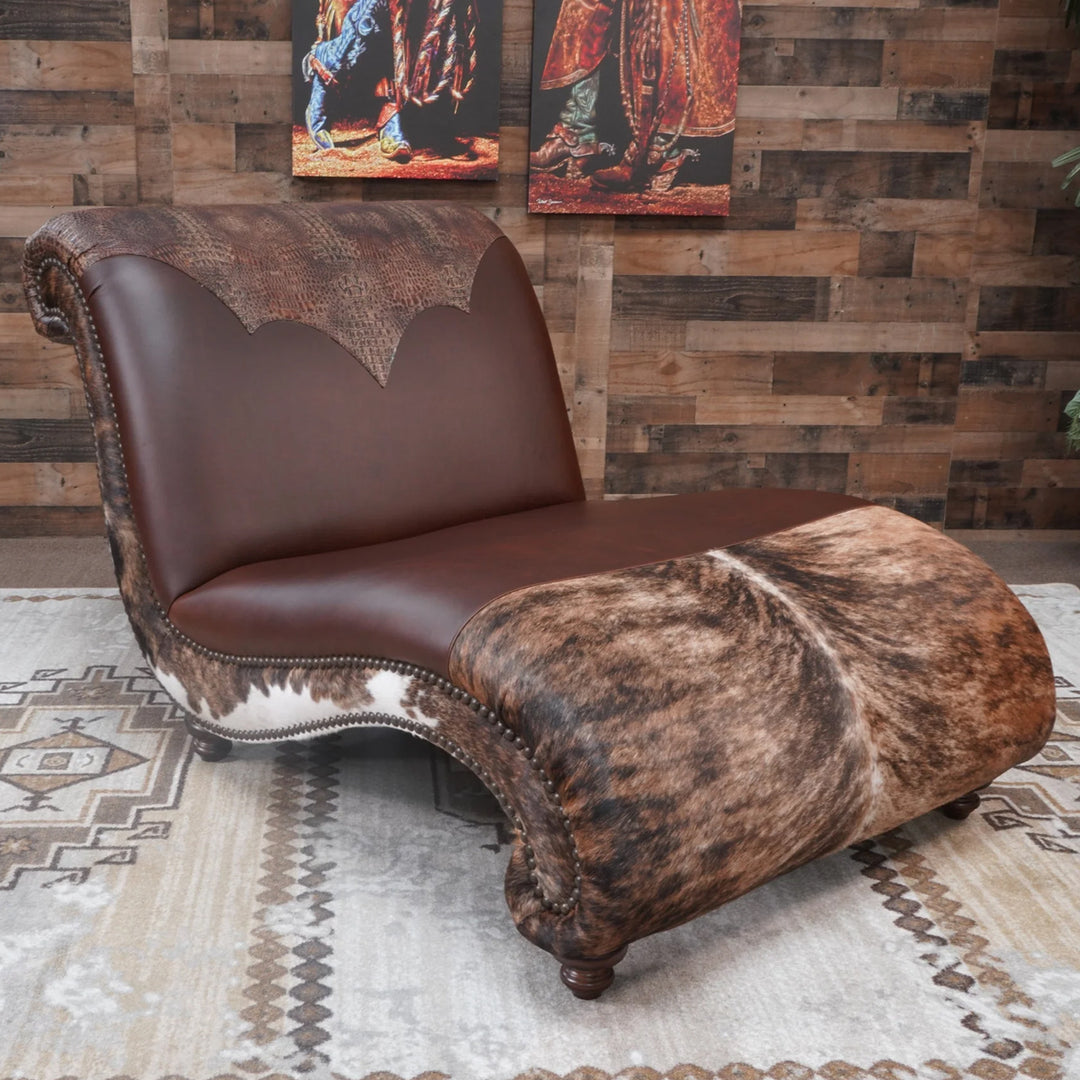 Heritage Leather Chaise II