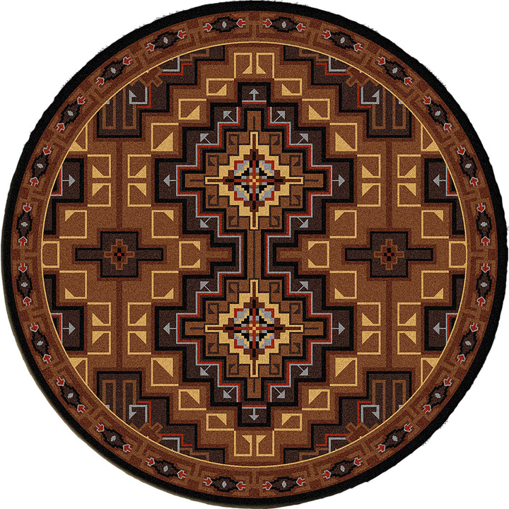 southwestern style round area rug