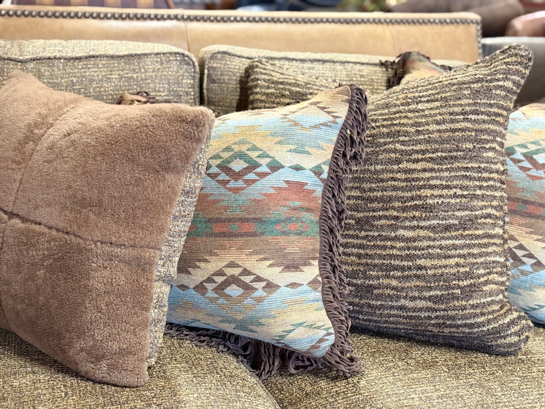 Goldthwaite Leather and Fabric Sectional