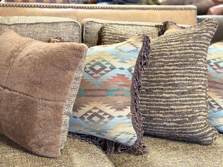 Goldthwaite Leather and Fabric Sectional