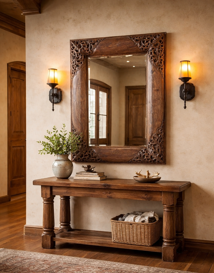 Jason Scott Cordoza Partially Carved Mirror