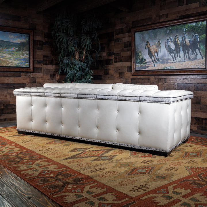 Sheridan Modern Rustic Leather Sofa