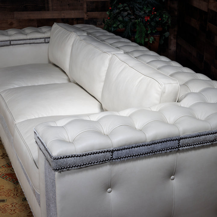 Sheridan Modern Rustic Leather Sofa