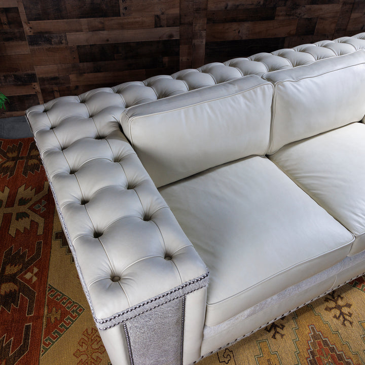 Sheridan Modern Rustic Leather Sofa