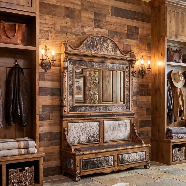 Jalisco Brindle Cowhide Hall Tree