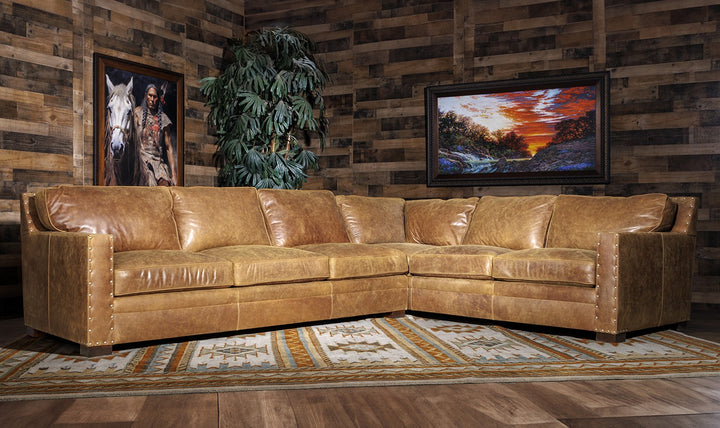 western leather sectional sofa