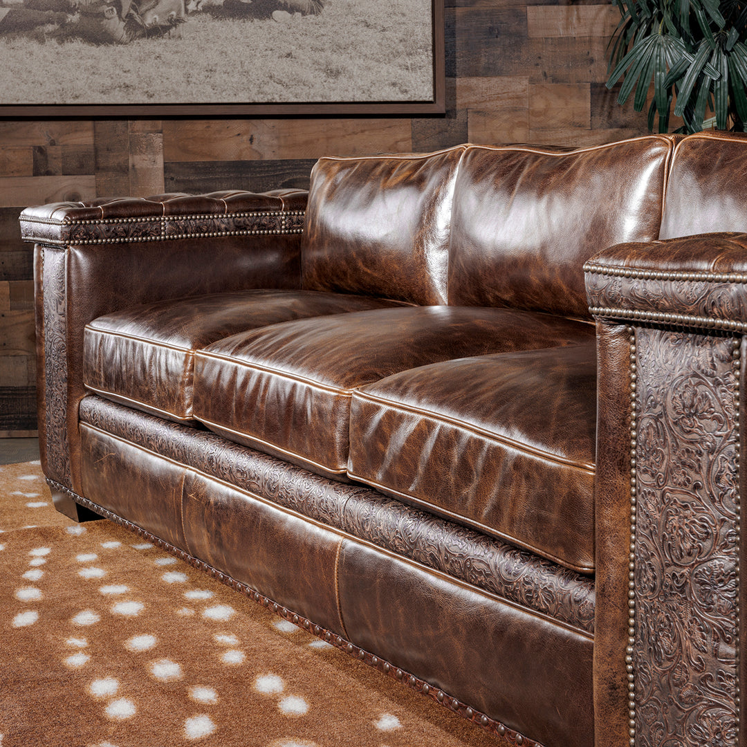 high-end executive leather sofa