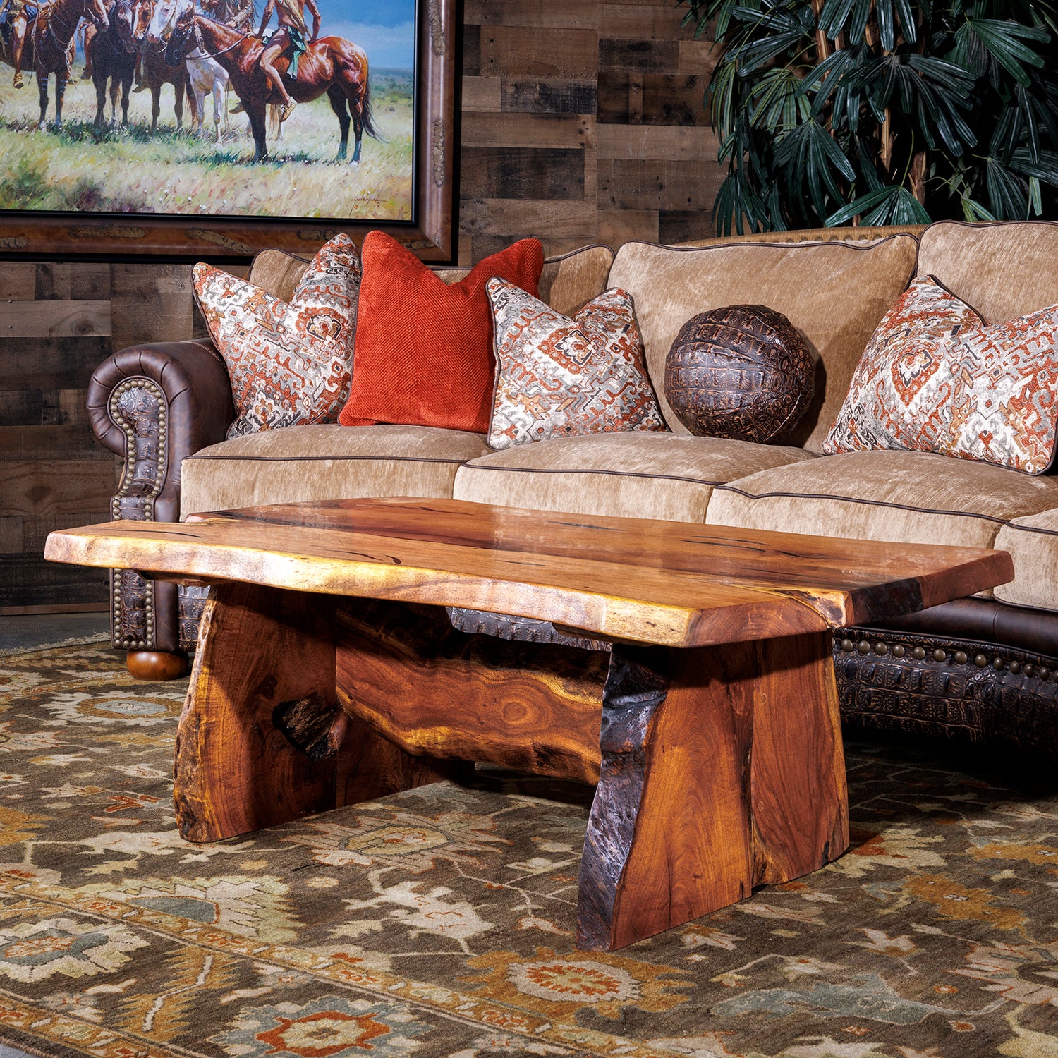 Living Room Rustic Tree Tables