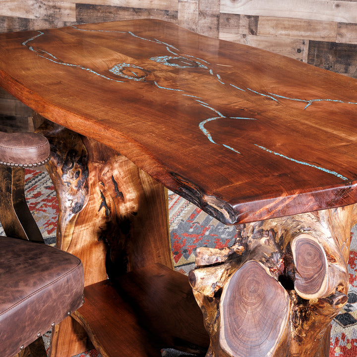 Pecos Mesquite Bar Table