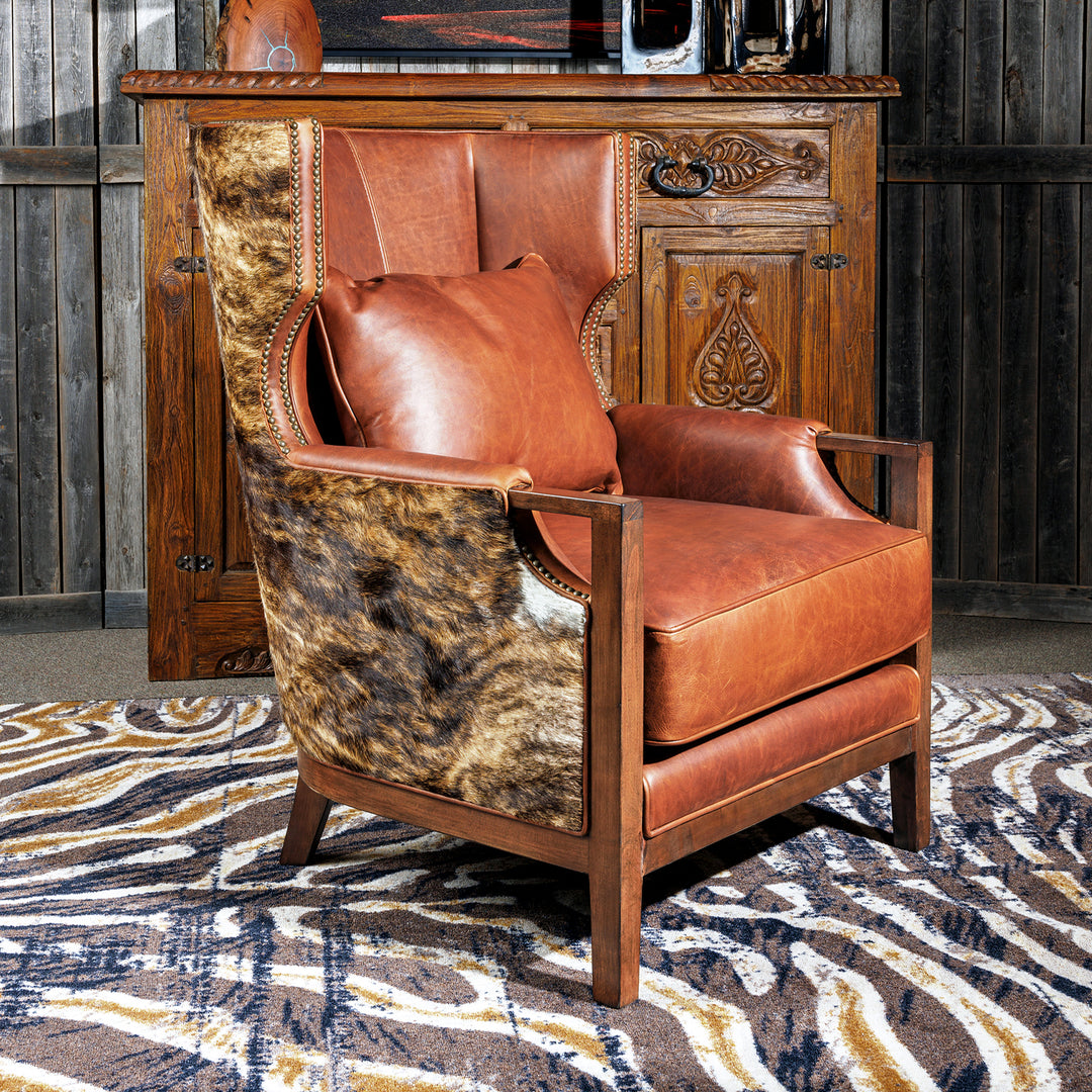 Palermo Leather Cowhide Chair II – Hat Creek Interiors