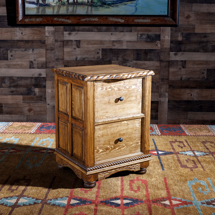 Patron Rustic 2-Drawer File Cabinet