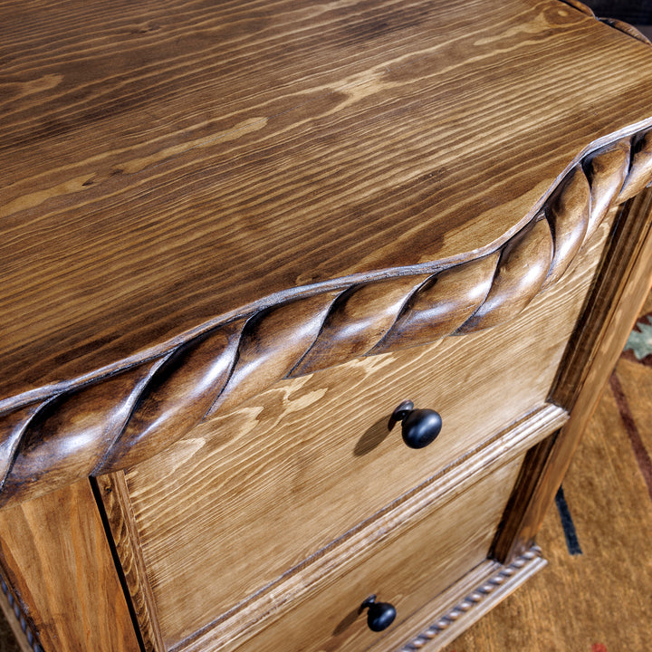 Patron Rustic 2-Drawer File Cabinet