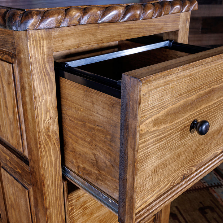 Patron Rustic 4-Drawer File Cabinet