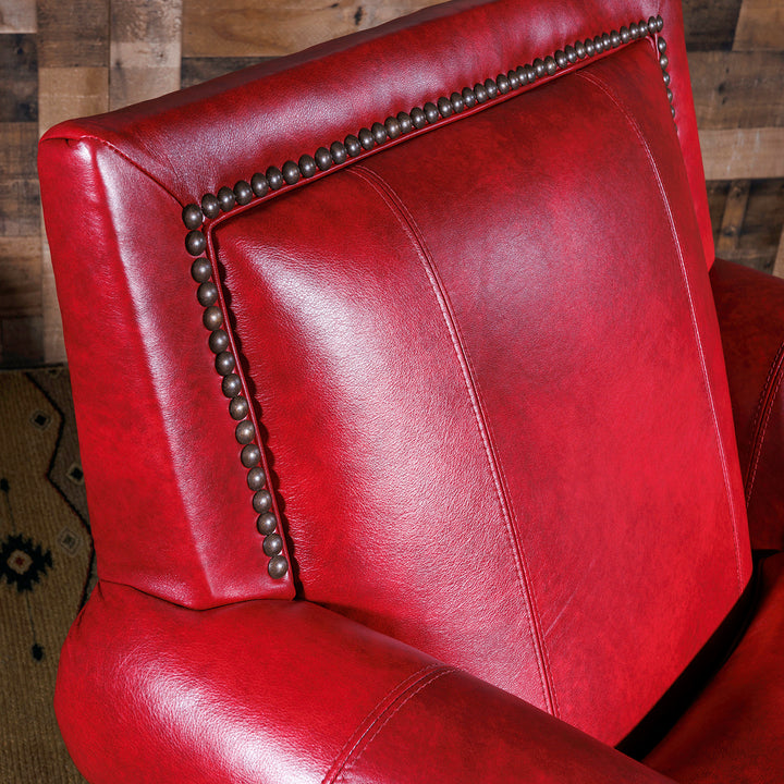 Red River Leather Swivel Chair