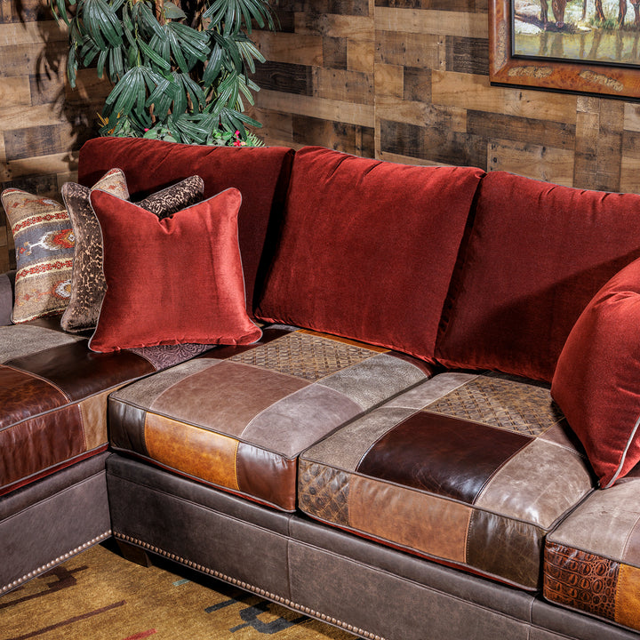 Bordeaux Western Patchwork Sofa