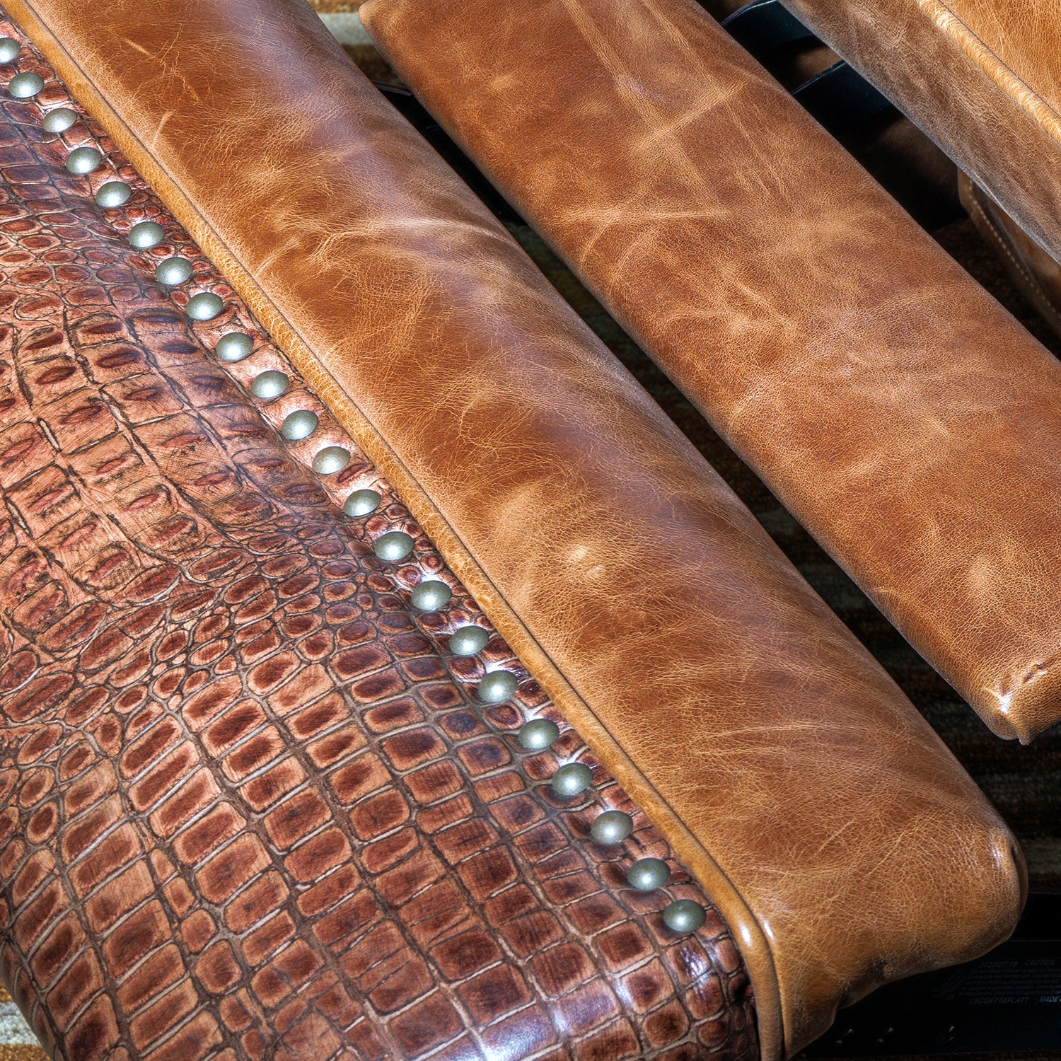 Ridley Western Cowhide Powered Recliner | Western Powered