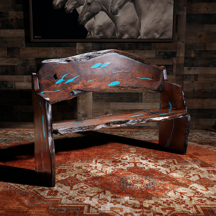 Hermosa Live Edge Mesquite Bench