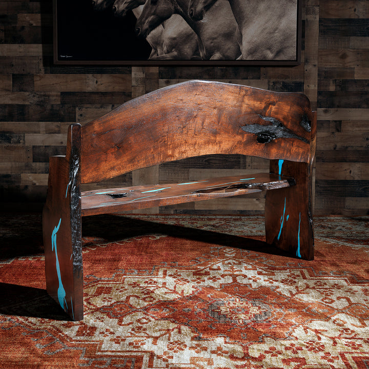 Hermosa Live Edge Mesquite Bench